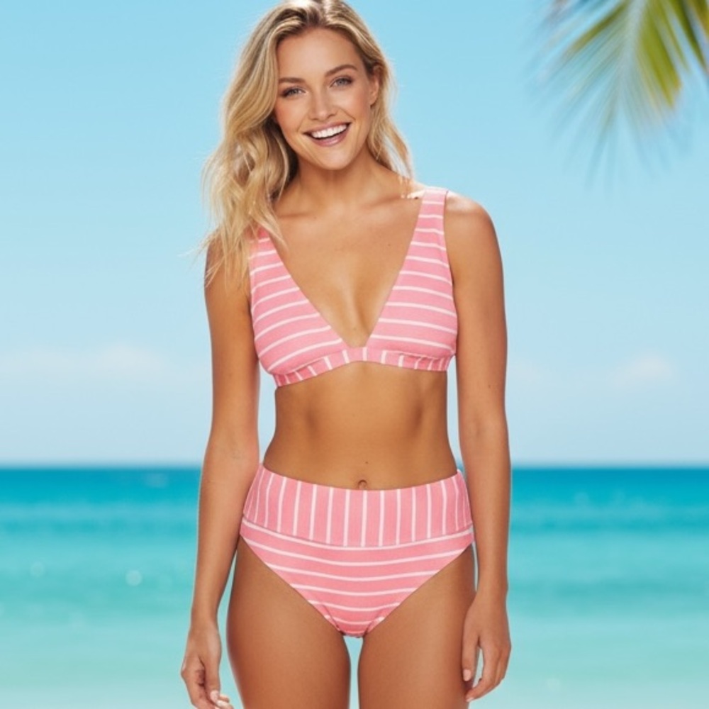 Splendid ATMOSPHERIC STRIPE Pink and White